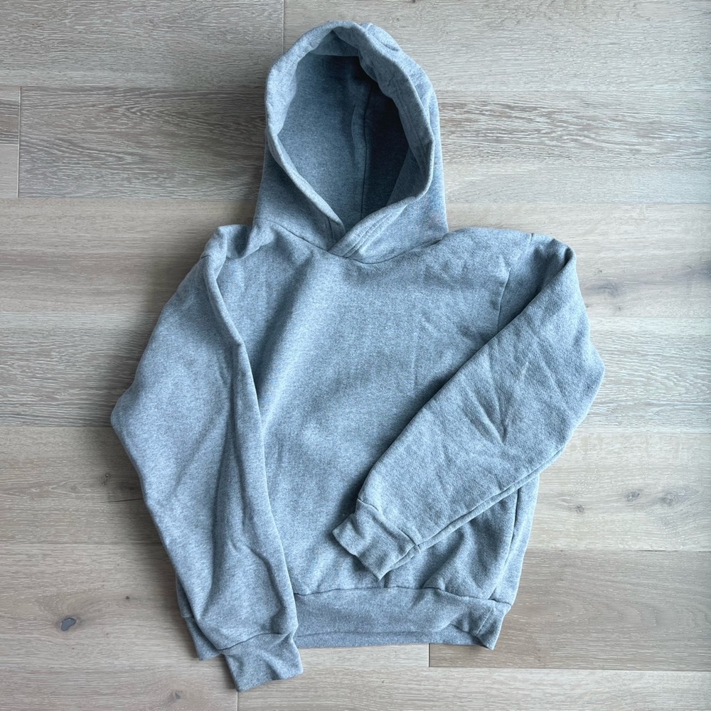 AMERICAN APPAREL GREY BLANK HOODIE